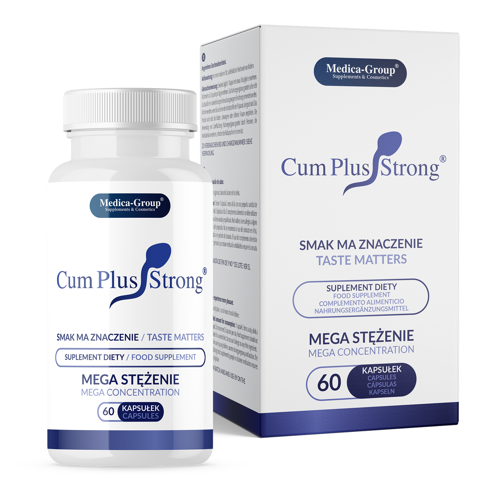 Cum Plus Strong Capsules x60 bottle and box
