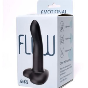 EMOTIONAL FLOW Silicon Dildo IN Black