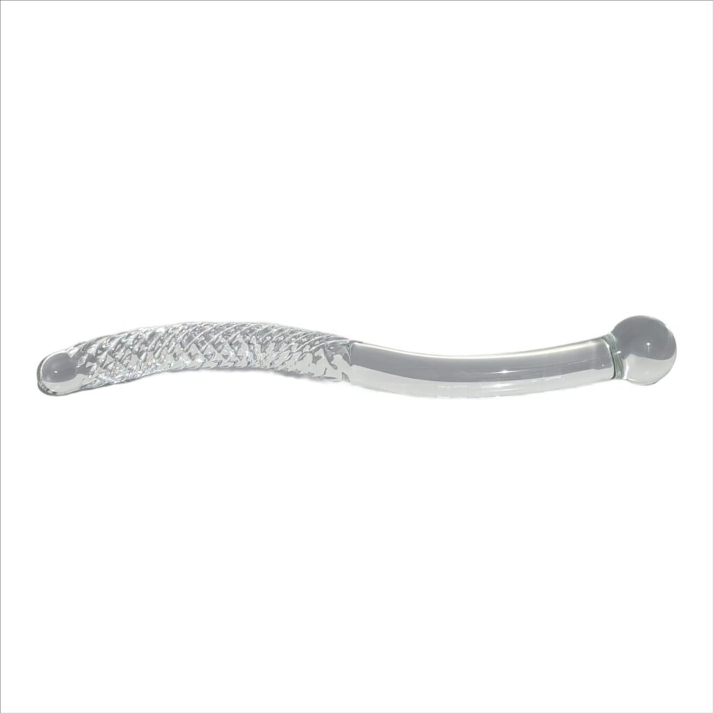 Curved glass wand