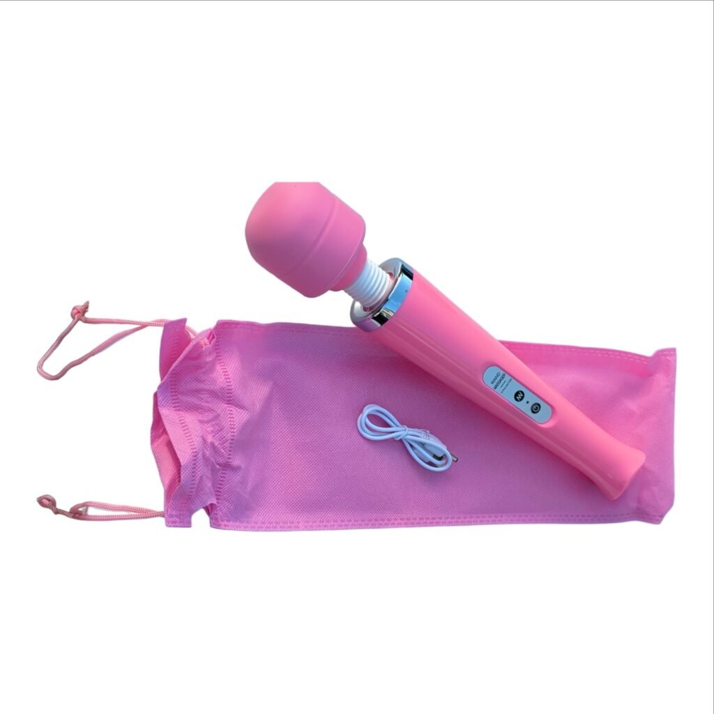Pink multi-speed magic wand massager