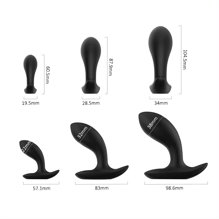 Black silicone plug set product view 3