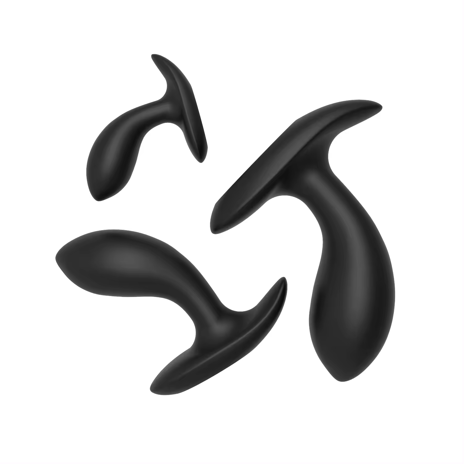 Black silicone plug set product view 4